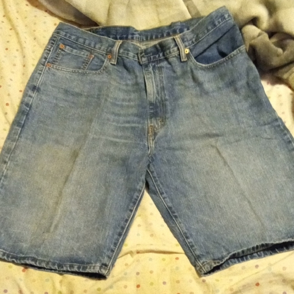 Men's Blue Denim Shorts